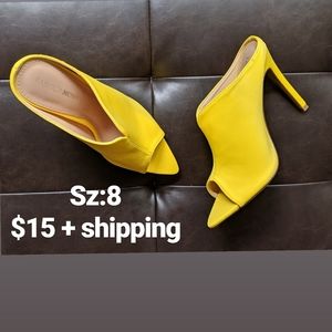 Peep toe sandal heels